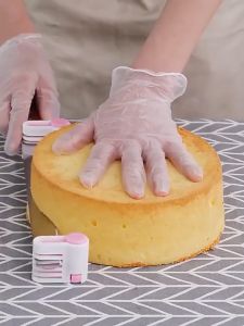 5 Lapisan Pemotong Kek 2pcs/set 5 Layers DIY Cake Bread Cutter Leveler Slicer Cutting Fixator 蛋糕分片器分层辅助面包土司切片架 面包刀分割器