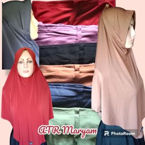 hijab instan bergo maryam size M L