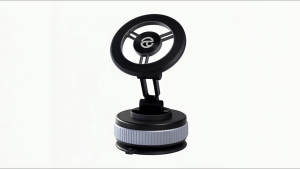 AizoyPro Magnetic Car Phone Holder 360° Rotating Foldable Vacuum Suction Cup Mount Adjustable Dashboard & Air Vent Phone Stand Strong Magnetic Grip Universal Hands-Free Holder for iPhone Samsung Xiaomi Smartphones