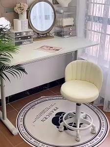 Rotating Adjustable Beauty Chair with Casters Silent