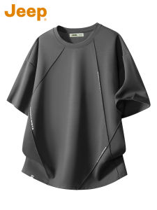 Jeep | Spliced Design Casual Short Sleeve Tee Shirt