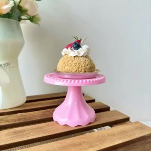 1Pc 4.7inch Mini Cupcake Stand Plastic Cupcake Holder Serving Plate For Wedding Birthday Party Decorations Fiesta Decor