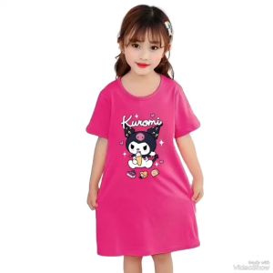 Dress Anak Perempuan KUROMI Untuk Usia 1-10 Thn