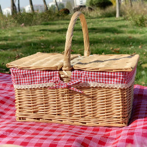Outdoor Wicker Reed Basket Handheld Picnic Basket Shopping Basket Storage Organizer from Shandong China Versatile Utility Basket