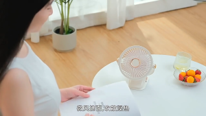 [SG STOCK]Clip-on Fan Student Dormitory Bed Hanging Lightable Fan Office Standing Fan Type-C Rechargeable Wide Angle Fan