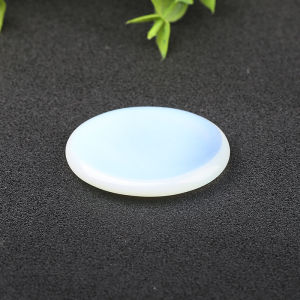 Natural Crystal Raw Stone Oval Shape Stress Relief Stone Thumb Massage Toy Amulet Desktop Decoration Semi-Precious Gemstone