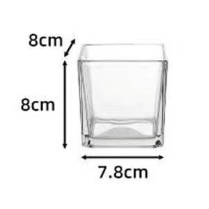 Modern Simplicity Glass Hydroponic Plant Pots Flower Vases Home Decor Living Room Decorations Transparent Square Containers