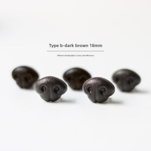 Hand-Created Wool Felt Twist Stick Small Animal Import Artificial the Toy Dog Nose Straight Leg Black Brown Brown Eyes