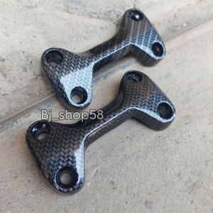 Klem Reser Penjepit Stang Carbon Rx king Vixion Scorpio Replika Bpro
