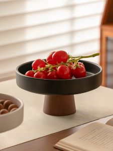 Bát Đựng Trái Cây Bằng Gỗ Mahogany Mới Sang Trọng Bát Đựng Đồ Ăn Nhẹ Bát Đựng Bánh Tráng Miệng Trang Trí Phòng Khách