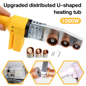 1000W Constant Temperature PPR Water Pipes Hot Melt Machine PPR Heater Machine Fusion Plastic Pipes Welding Machine with 20-32mm Die for PPR PB PE