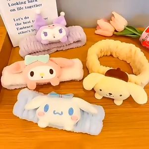 ชิ้น ที่คาดผม ยืดหยุ่น กันลื่น สไตล์เกาหลี ลายการ์ตูน 1 ชิ้น