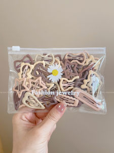 Womens Hair Clips Side Bangs No Trace Edge Small Clip Hair Accessories Fresh out Pink Empress Korean Style Summer New