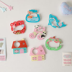 Portable Acrylic Pendant Handbook Decoration Keychain Charm Ita Bag Buckle Backpack Accessories For Everyday Use