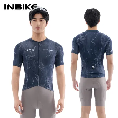 INBIKE Powerband Áo đi xe đạp mùa hè nam phong cách mới của ngắn tay xe đạp hàng đầu tay ngắn áo đi xe đạp
