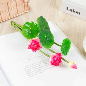 Fake Flower and Plastic Flower Fake Lotus Lotus Artificial Flower Decoration High-End Props New Arrival Living Room Home Fancy Internet Celebrity