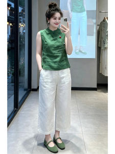 Shalldoer | Chinese Style Two-Piece Womens Summer Suit