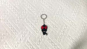 Bandai | Avengers Venom Cartoon Personality Keychain Metal Logo Car Backpack Creative Fashion Key Chain Pendant Accessories