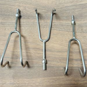 Dụng cụ móc thu cần câu móc bèo ao câu ốc zen 8mm gắn sào inox