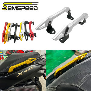 SEMSPEED Motorcycle Rear Grab Bars Passenger Rear Seat Grab Rail Handle Bracket For Yamaha XMAX 400 300 250 125 V1 V2 V3 2017-2026