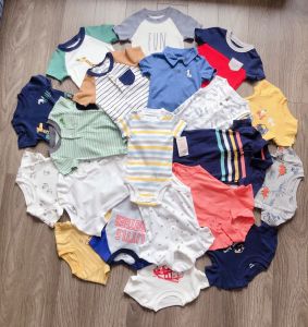 Bodychip tay dài/ngắn xuất dư cho bé trai bé gái 0-24m loại A - BOO BABY SHOP