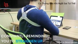 Đai chống gù lưng thông minh trẻ em người lớn GLX có cảm biến báo rung khi ngồi sai tư thế Đô Gia Dung Thê Hê Mơi
