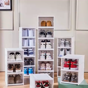 Rak Sepatu Tertutup / Rak Sepatu Anti Debu Estetik / Tempat Sepatu Model Lipat CF C867