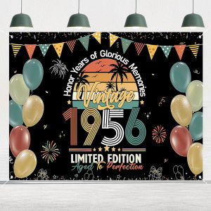 Vintage 1986 Happy 40th Birthday Backdrop Back to 1986 Background Banner Photography Booth Props for Birthday Party Decoration