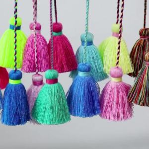 Double Headed Tassel Pendant For Fashion Bag Pendant Curtain Decoration Accessories DIY Crafts Gift Earrings Handmade Material