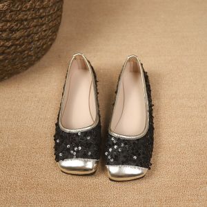 French Style Mary Jane Shoes Womens Fashionable Flat Bottom Slip-On Low Heel PU Leather Spring New Arrival Small Size 32
