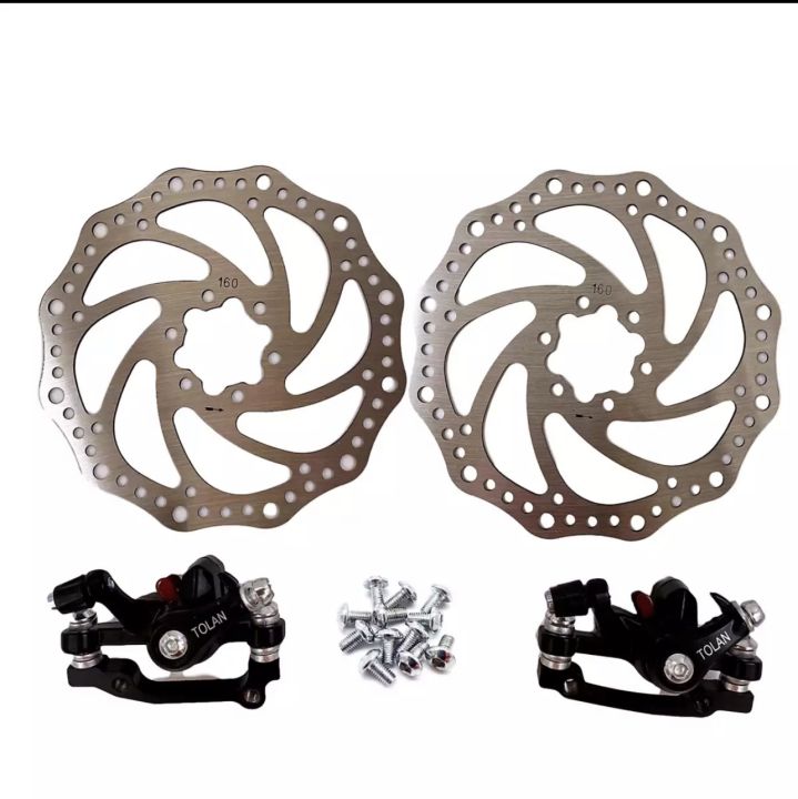 Bike Disc Brake Kit Front Rear Calipers Set With 160mm Disc Rotors Cycling MTB Road Bicycle Brake Caliper T 036 Lazada PH