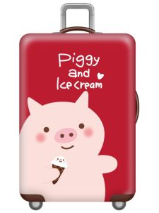 Thickened Elastic Wear-resistant Luggage Protection Cover Dust Bag for 28-Inch Suitcase Travel Bag Red Color Durable Bag Cover