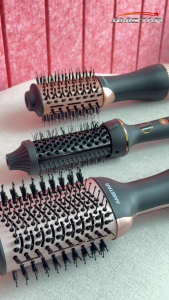 Amstar 1200W Volumizing Travel Heated Brush | Hair Thermal Blower | Non-rotating Styling Tool