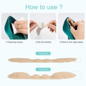 1pair Heel Grips for Women Heel Cushion Inserts Self-Adhesive Shoe Insoles