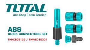 Total ข้อต่อสายยางน้ำ 5 ชิ้นชุด THHCS05122 / ข้อต่อสายยางน้ำ 3 ชิ้นชุด THWS030301