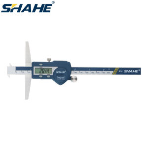 SHAHE Double Hooks Digital Depth Vernier Caliper Inch and Millimeter Conversion Stainless Steel Calipers Measuring Tool