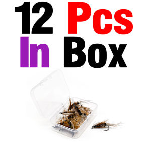 12Pcs Attractor Worm Bugger Flies 4 Colors for Fly Fishing Outdoor Trout Artificial Lure Fishing Gear
