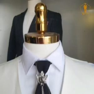 Áo ghile nam 6 nút TRAZ Áo gile nam trắng có cổ tuxedo hai hàng nút form ôm cao cấp lịch lãm