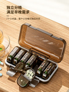 Portable Mini Japanese Style Medicine Box Carry-On Daily Three Meals Tablet Storage Organizer Compact Travel Pill Case