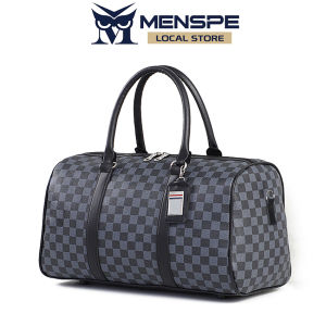 MENSPE Travel Bag Luggage Bag PU Leather Fitness Bag Outdoor Sports Sling Bag Gym Fashion Portable Travel Yoga Swimming Fitness Bag