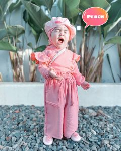 Baju Setelan Anak Perempuan Divia Set Kids Usia 1-8 Tahun Bahan Crinkle
