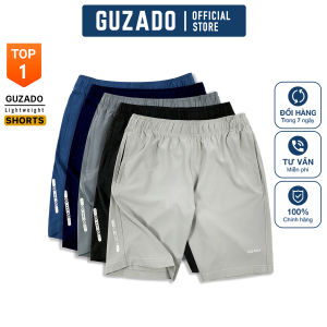 Combo 02 Quần Short Nam GUZADO Chất Vải Gió Mềm Mịn Co Giãn Thoải Mái CB2GSR01