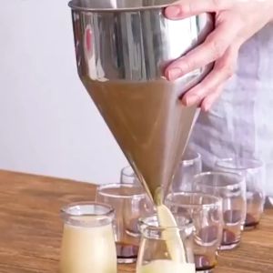 1200ml Stainless Steel Waffle Pancake Batter Funnel Batter Dispenser for Cupcake Donut Takoyaki