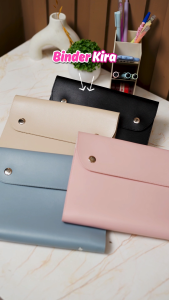Flashee Binder Kira A5 Notebook Polos Agenda A5 20 Ring Binder Dompet Organizer
