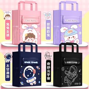 Student Book Bag Waterproof School Thicken Handbag Elementary Students Supplies 28X32.5CM