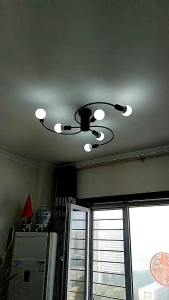 Creative Home Lighting Black Gold White Modern Minimalist Chandelier Living Room Bedroom Chandelier