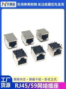 Giao Diện Mạng RJ45 8 Chân Dài 21mm Không Có Đèn Chiếu Sáng Và Lớp Bảo Vệ Đầu Pha 8P8C Connector Lee Long Type