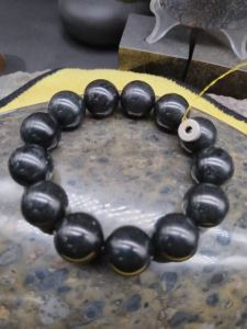 Stone meteorite bead string 18mm Collection MY