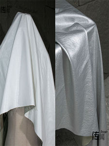 Vải Da PU Dày Giả Mờ Bạc Thiết Kế Cao Cấp Vải Áo Khoác Chống Thấm Nước Vải Túi Xách Giày Chất Liệu Vải Da PU