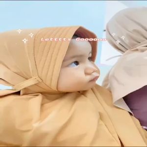 Hijab Instan Anak Bergo Jersey Pet Tali/Jilbab Instan Anak Tali/Kerudung Bergo Jersey Pet Tali